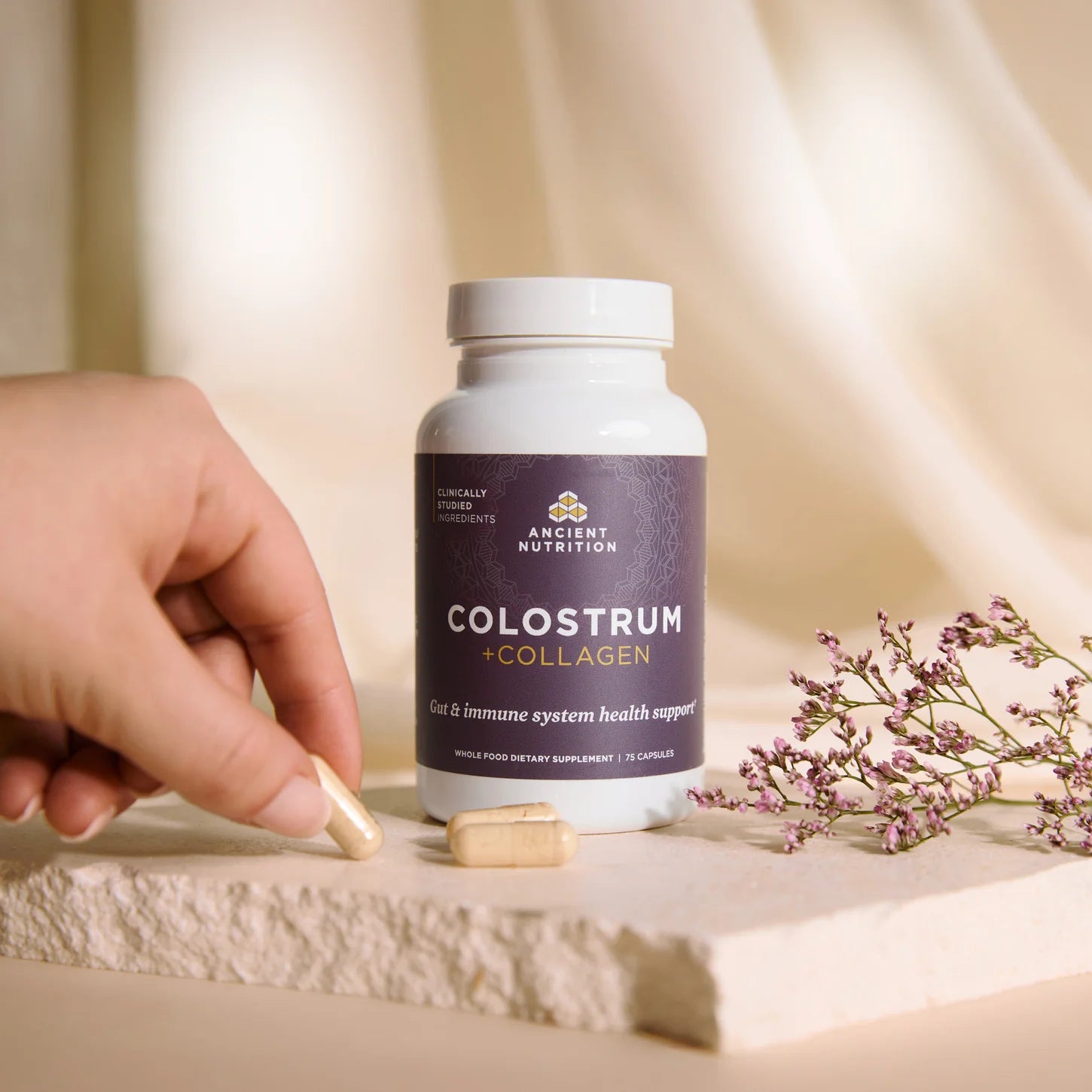 Ancient Nutrition® Colostrum + Collagen Capsules