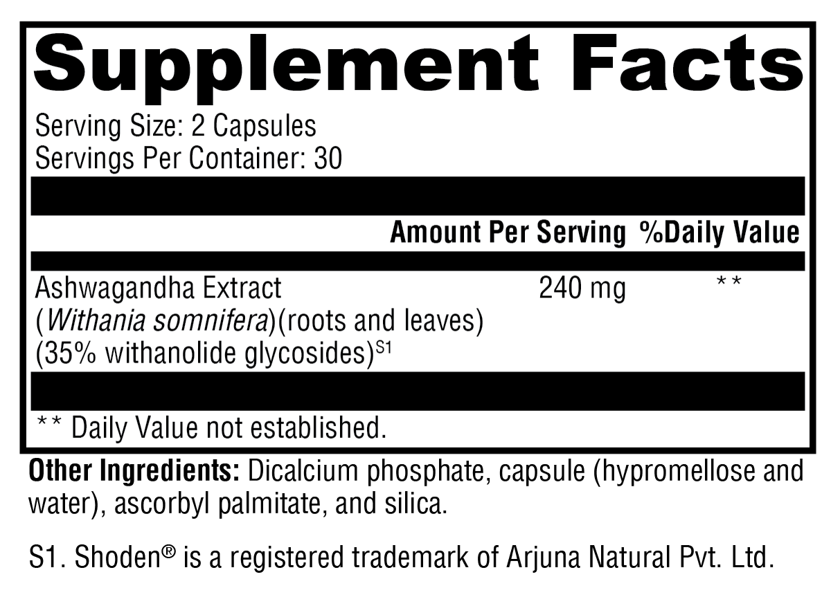 Ashwagandha 35 60 cápsulas