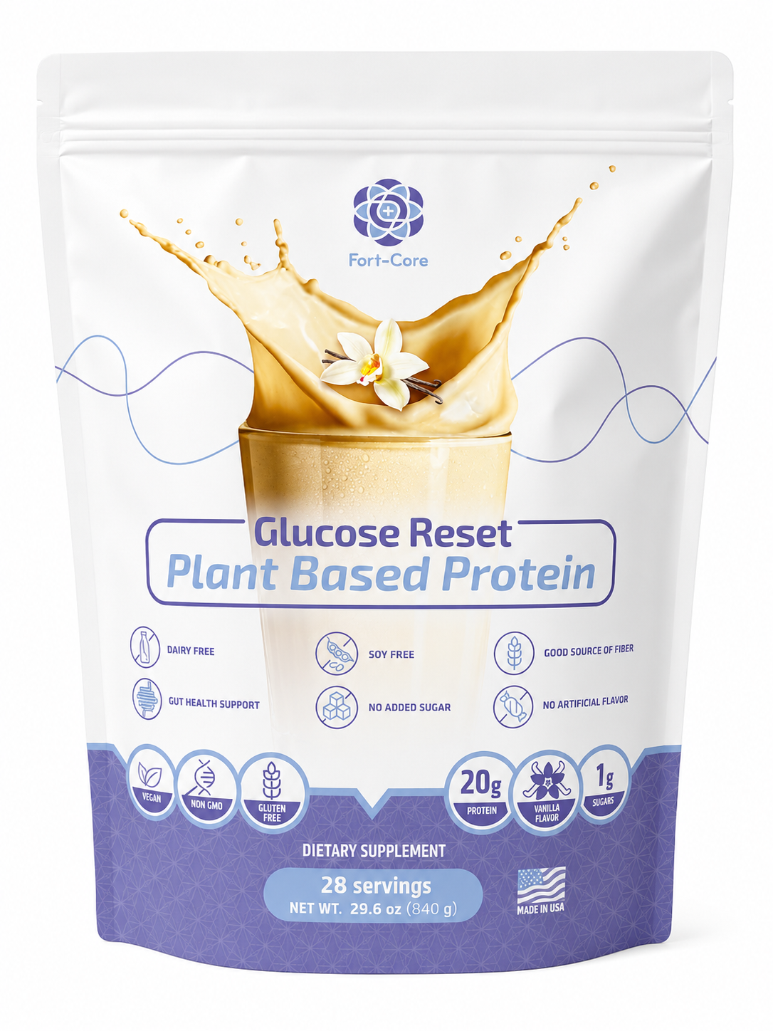 Plant-Based Protein – Vanilla (FortCore)