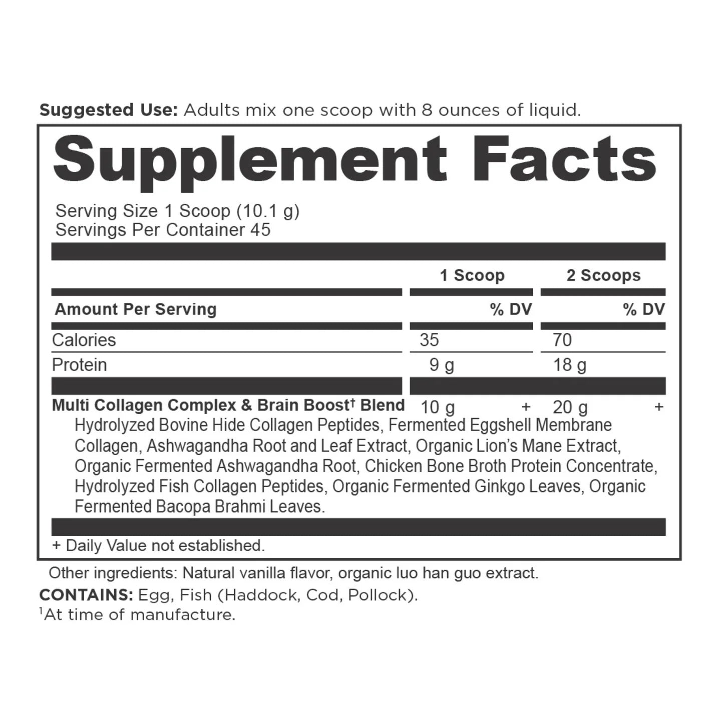 Ancient Nutrition® Multi Collagen Protein Brain Boost