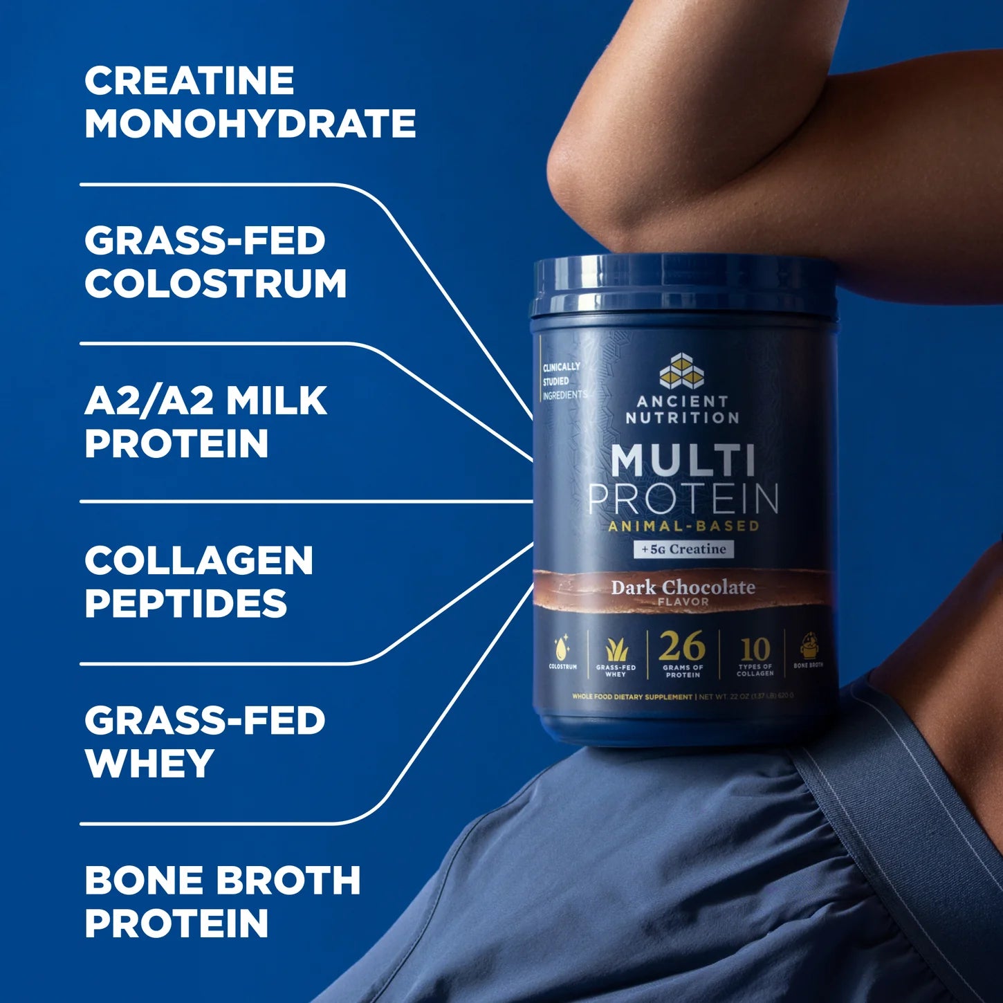 Ancient Nutrition® Multi Protein + Creatine Powder